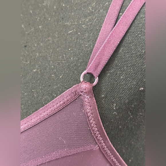 Victoria’s Secret Eggplant Bodysuit with sheer panels along the sides, 34C - Picture 6 of 14